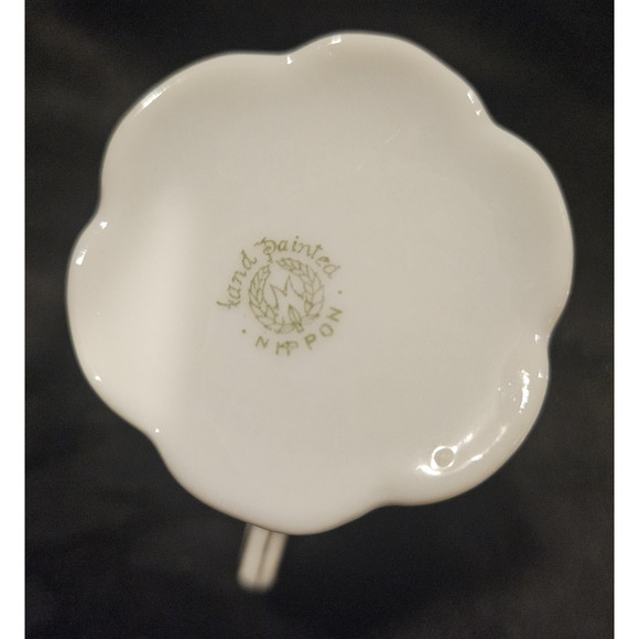 Vintage Nippon Demitasse Cups (3) and Saucers Porcelain w/ Gold Accents - Picture 11 of 11